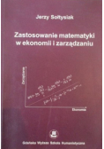 Zastosowanie matematyki w ekonomii i zarządzaniu