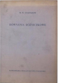 Równania różniczkowe