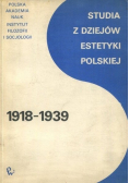 Studia z dziejów estetyki polskiej 1918 1939