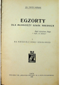 Egzorty dla młodzieży szkół średnich 1929 r