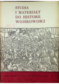 Studia i materiały do historii wojskowości tom XVII Część 1