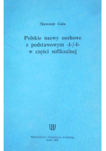 Polskie nazwy osobowe z podstawowym -l-/-ł- w części sufiksalnej