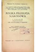 Polska Filozofja Narodowa 1921 r.