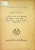 Ze studiów nad genezą wypraw krzyżowych Encyklika Sergiusza IV 1948 r.
