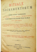 Rituale Sacramentorum Cracoviae 1892r