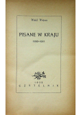 Pisane w kraju 1950 - 1951