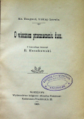 O wiecznem przeznaczeniu dusz 1909 r.