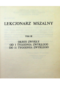 Lekcjonarz mszalny Tom III