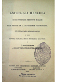 Anthologia Hebraica 1889 r.
