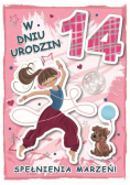 Karnet urodziny 14