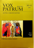 Vox Patrum Rok XXI nr 40 41 2001
