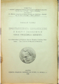 Spostrzeżenia Geologiczne z Karpat Środkowych 1930r.