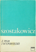 Szostakowicz Z pism i wypowiedzi