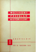 Wojskowy przegląd historyczny rok XV nr 1