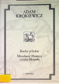 Studia orfickie. Moralność Homera i etyka Hezjoda