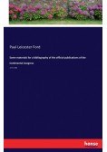 Some materials for a bibliography of the official publications of the Continental Congress