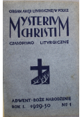 Mysterium christi Czasopismo liturgiczne Rocznik I 6 numerów ok 1929r
