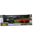 Traktor z przyczepą dzwiękiem i światłem