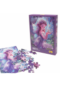 Puzzle 100 Księżniczka z motylkiem brokatowe