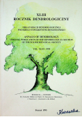 XLIII Rocznik dendrologiczny