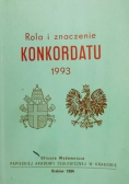 Rola i znaczenie konkordatu 1993