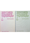Historia filozofii indyjskiej Tom I i II