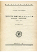 Opisanie inkursji szwedów do Polski i do Krakowa(1655-1657)