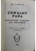 Chwalmy Pana Modlitewnik i śpiewnik
