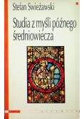 Studia z myśli późnego średniowiecza