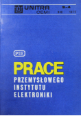 Prace przemysłowego instytutu elektroniki nr 3 - 4