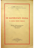 De Maternitate Divina 1944 r.
