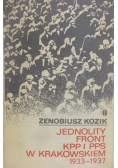 Jednolity Front KPP i PPS w Krakowskiem 1933 1937