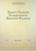 Zeszyty Naukowe Stowarzyszenia Biblistów Polskich nr 2