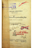 Sexualizm a kryminalistyka, 1923 r.