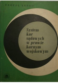 System kar sądowych w prawie  karnym wojskowym