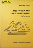 Błędy w procesie uczenia matematyki