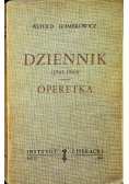 Dziennik 1961 - 1966 Operetka