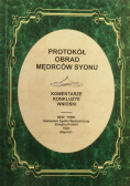 Protokoł obrad mędrców Syonu reprint z 1920r.