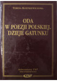 Oda w poezji polskiej Dzieje gatunku