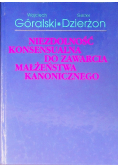 Niezdolność konsensualna do zawarcia małżeństwa kanonicznego