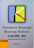 Narodowa Strategia Rozwoju Kultury na lata 2004 - 2013