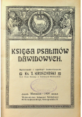 Księga Psalmów Dawidowych 1909 r.