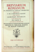 Breviarium Romanum pars Autumnalis 1931 r.
