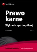 Prawo karne. Wykład części ogólnej