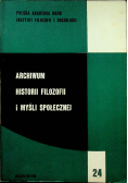 Archiwum historii filozofii i myśli społecznej