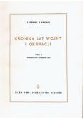 Kronika lat wojny i okupacji Tom 2