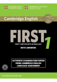 Cambridge English First 1 Authentic examination papers with answers