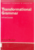 Transformational grammar a first course