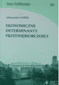 Ekonomiczne determinanty przedsiębiorczości