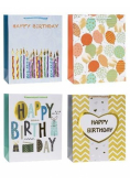 Torebka ozdobna hot stamp 31x42x12cm mix ROZETTE